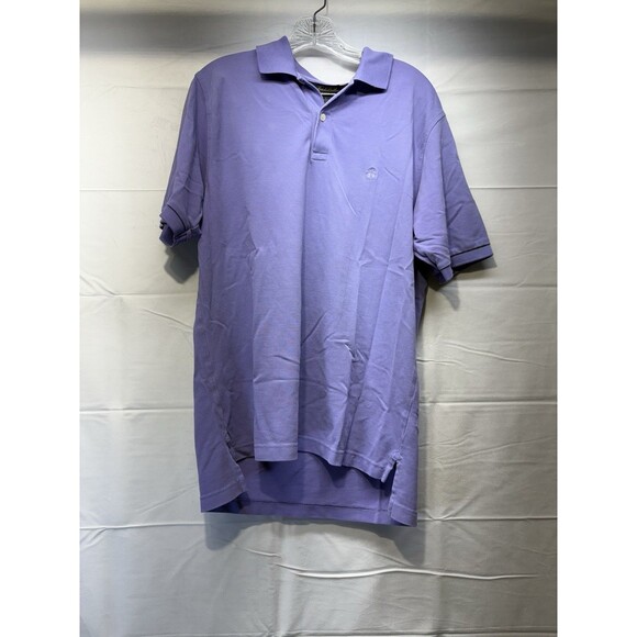 Brooks Brothers Purple Short Sleeve Polo Shirt Golden Fleece Men’s Size Medium - Picture 1 of 7
